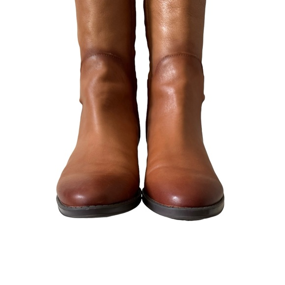 Sam Edelman Prisilla Fall Winter Casual Chic Leather Knee High Riding Boot Brown - Picture 9 of 15